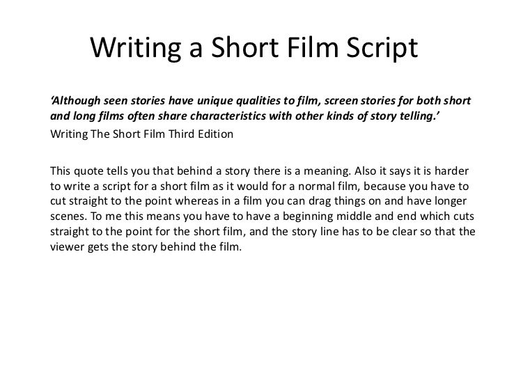 short film structure template short film ideas